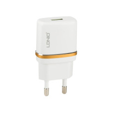 Мережевий зарядний пристрій USB LDNIO (1A) White (DL-AC50)
