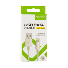 USB Кабель Optima Light Speed iPhone 5 (lightning) White
