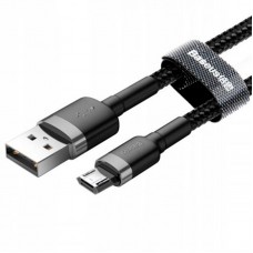 USB Кабель Baseus Cafule MicroUSB (CAMKLF-AG1) Grey/Black 0.5m