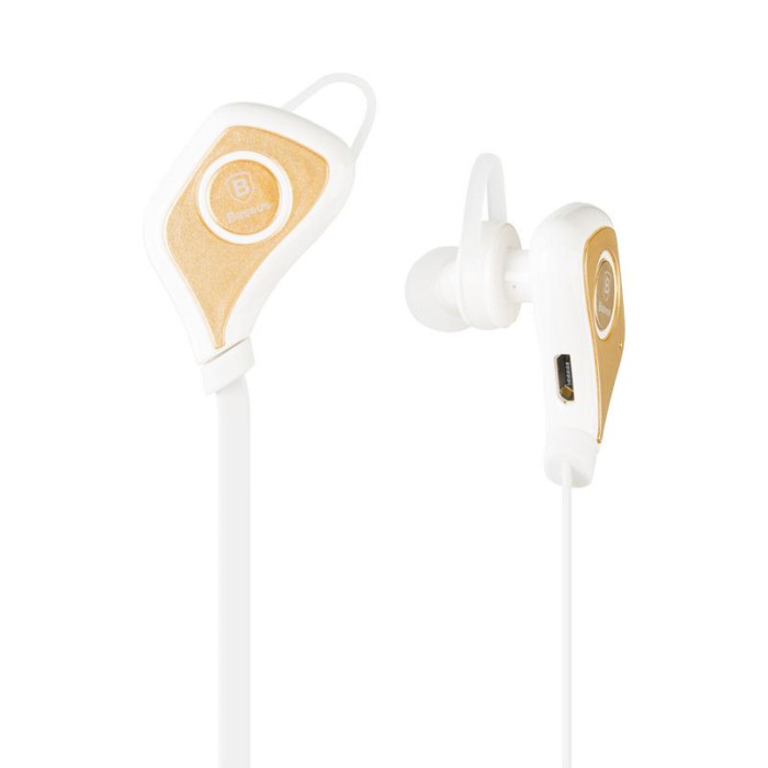 Stereo Bluetooth навушники Baseus Musice Sport Series White/Gold