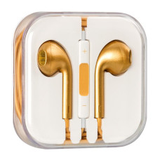 Навушники Copy EarPods Gold з регулятором гучності