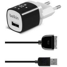 Мережевий зарядний пристрій Belkin Travel charger 1USB 1A + iPhone4 cable Black