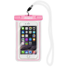 Чохол Romix RH11 Fluorescent Waterproof Bag with Touch Control max 5.5' Pink