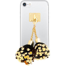 Чохол iPhone 7 Black/Gold DDPOP Spangle Ball case