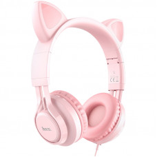 Навушники Hoco W36 Cat ear Pink