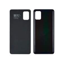 Задняя крышка для Samsung A415 Galaxy A41 (2020) Prism Crush Black черная