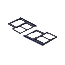 Слот SIM-карты (лоток) для Samsung A315/ A405/ A415 Galaxy A31/ A41 (2020)/ A40 (2019) Prism Crush Black черный