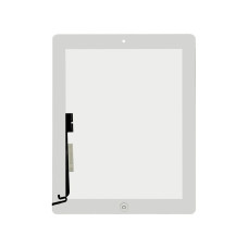 Сенсор (тачскрин) для Apple iPad 4 белый с кнопкой Home