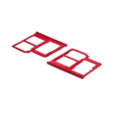 Слот SIM-карты (лоток) для Samsung A315/ A405/ A415 Galaxy A31/ A41 (2020)/ A40 (2019) Prism Crush Red красный