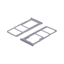 Слот SIM-карти (лоток) для Samsung A205/ A305/ A505/ A705 Galaxy A20/ A30/ A50/ A70 (2019) сріблястий