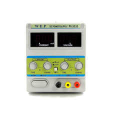 Блок питания WEP PS-303D с переключателем Hi(A)/Lo(mA) 30V, 3A, цифровая индикация