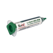 Лак изоляционный Kaisi зеленый, в шприце, 10 ml (UV curable solder mask)