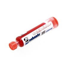 Лак ізоляційний Mechanic RY-UVH900, червоний, у шприці, 10 ml (LH10 UV curing solder proof printing ink)