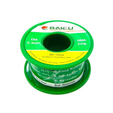Припій Baku BK-10004 (0,4 мм, Sn 97%, Ag 0,3%, Cu 0,7%, rma 2%)