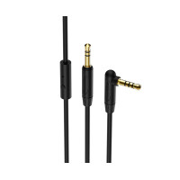 AUX кабель Borofone BL5 з мікрофоном Jack 3.5 to Jack 3.5 1m чорний