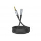 AUX кабель Hoco UPA20 подовжувач Jack 3.5 to Jack 3.5 (F) 1m сріблястий