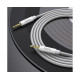 AUX кабель Hoco UPA19 Jack 3.5 to Jack 3.5 1m сріблястий