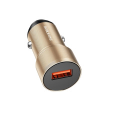Автомобильное зарядное устройство для Borofone BZ19A USB QC золотистый.