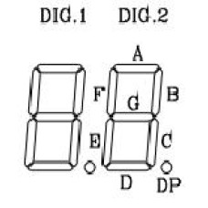 C-362G індикатор семисегментний