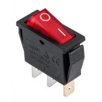 Переключатель SC791 Red 6A,15A 250V с с подсветкой China