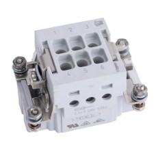 HTS-1-1103634-1 Роз'єм: HTS; "Тато"; HTS HE; PIN: 6; 6 PE; розмір 3; 16А; 400В; А: 21мм