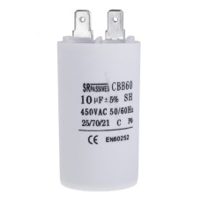 10uF 450V Ø35x60mm, -25÷70°C, ±5%, 3000h CBB60A-10/450