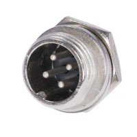 Вилка панельна GX12-4 (MIC-334 Mini)