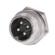 Вилка панельна GX12-4 (MIC-334 Mini)