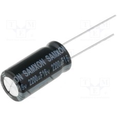 2200uF 16V KM 10x20mm EKM228M1CG20RRSHP KM2200/16 електролітичний конденсатор