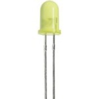 Світлодіод 5mm жовтий 588nm, 60° (L-53YD-5V Kingbright)