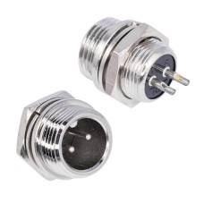 Роз'єм GX12-2 KLS15-225-M12-2M1 розетка блокова 2-х конт., різьбове з'єднання