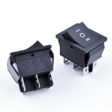 KLS7-007-23-C-6-BK/BK-P1 перемикач ON-OFF-ON