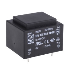 Трансформатор залитий 2,3VA, 6 V, BVEI3032010 HAHN