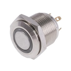 Кнопка антивандальна, синє підсвічування KLS7-LPB-M16-02D-L