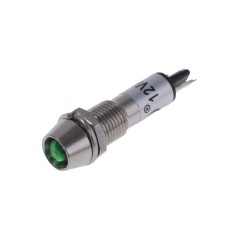 Індикаторна лампа, 12V, зелена KLS9-IL-M8-03B-N2-green