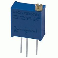 500 Ohm 3296Y-1-501 Pbf-Bochen потенціометр настроювальний багатооборотний 3/8 "вивідний, регулювання зверху; 9,53х10,03х4,83мм