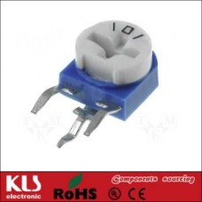 100 kOhm потенціометр вивідний, регулювання збоку; крок 3х2,5