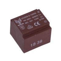 Трансформатор залитый 0,5VA, 12 V, UC20S-2-12005 UCD