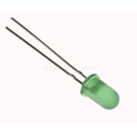 Світлодіод 5mm зелений 572nm, 120 ° (500G1D-YETDA)
