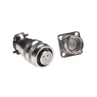 DS1110-03-03WYG -CONNFLY (комплект разъёмов, папа на панель-мама штекер 3 контакта)