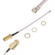 Перехідник UFL-RPSMA (SMA зворотна полярність) (RFCA06-50Ω-RG178-100MM) KLS