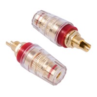 Гнездо банан, красный 4 мм (BIP-016-GR) KLS