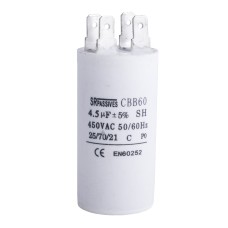 4,5uF; 450V; Ø35x60mm; -25÷70°C; ±5%; 3000h CBB60A-4.5/450-SR PASSIVES