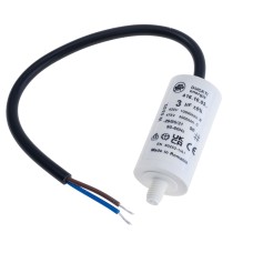 3uF 425VAC ±5% 28x55mm болт з проводом 250mm 4.16.10.03.14 Ducati конденсатор пусковий