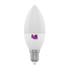 Лампа ELM свеча, 6 Вт, Е14, 3000К 18-0091