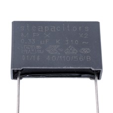 MPX class X2 330nF 310VAC K/-10%, P , 22,5mm, 7x16,5x26,5mm X2334K31L22 E2 -Stcapasitor конденсатор плівковий