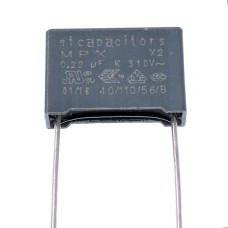 MPXclass X2 220nF 310VAC K/-10%, P,15mm, 6x12x18mm X2224K31L15D2-Stcapasitor конденсатор пленочный