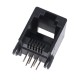 Розетка YH-55-04 5521 6P6C (RJ12) чорна CZT