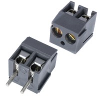 Клемник DG350-3.5-02P-11-00A (H) 2конт., сірий, шліц (Degson)