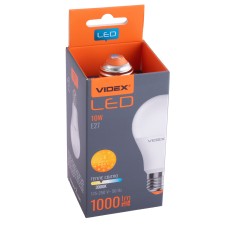 Лампа світлодіодна 10Вт VIDEX Standart, 3000К, E27, 220V VL-A60e-10273